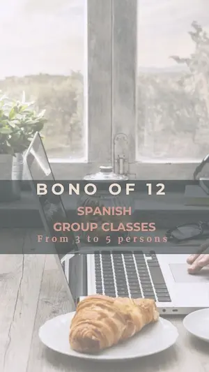 Bono of 12 Group Spanish classes