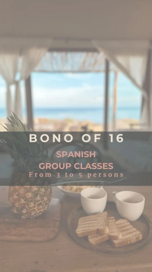 Bono of 12 online Spanish group classes